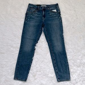 NWT- Mavi Tess High-Rise Skinny Blue with beads Jeans size W29-L37